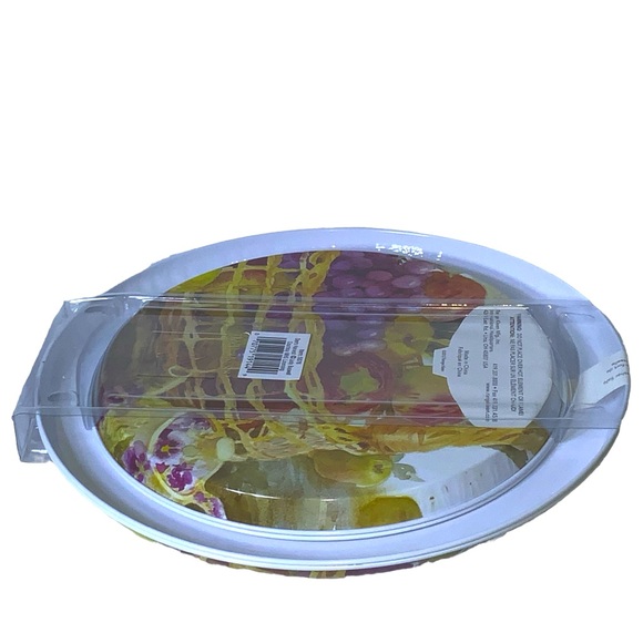 Stove Burner Covers Range Kleen Round Colorful Floral Fruit 4 Piece Multicolor - Picture 8 of 15